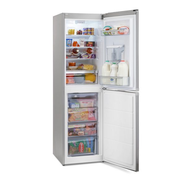 Montpellier MFF185DX 50/50 Frost Free Fridge Freezer in Inox with Water Dispenser 3