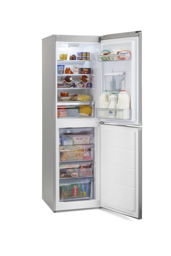 Montpellier MFF185DX 50/50 Frost Free Fridge Freezer in Inox with Water Dispenser 2