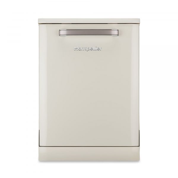 Montpellier MAB1353DC 60cm Retro Dishwasher in Cream 1