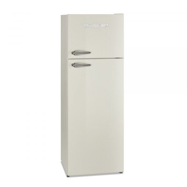 Montpellier MAB346C Retro Top Mount Fridge Freezer in Cream 1