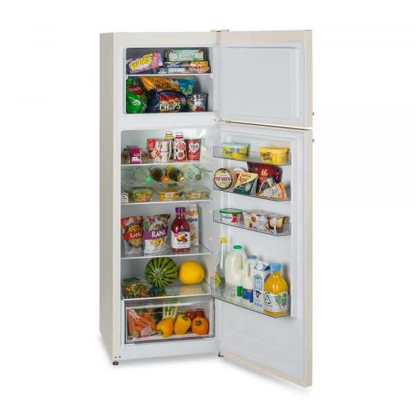 Montpellier MAB346C Retro Top Mount Fridge Freezer in Cream 2