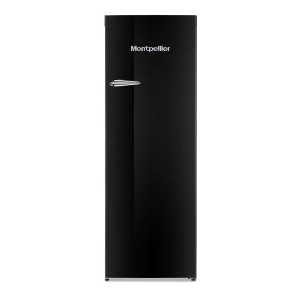 Montpellier MAB341K Retro Fridge with Ice Box in Black 1