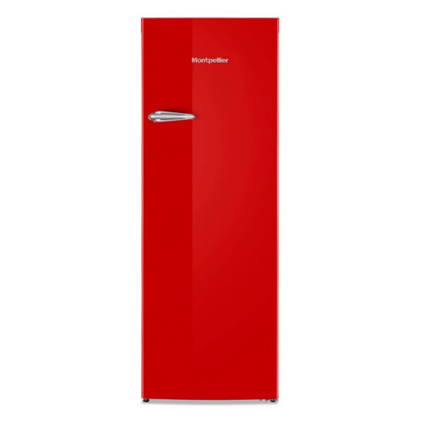 Montpellier MAB341R Retro Fridge with Ice Box in Red 1