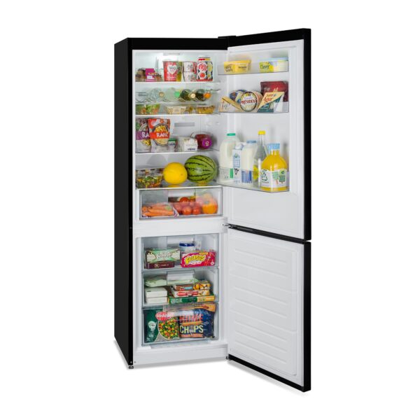 Montpellier MAB386K Retro Total No Frost Fridge Freezer in Black 2