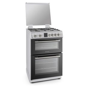 Montpellier MDOG60LW 60cm Double Gas Cooker in White