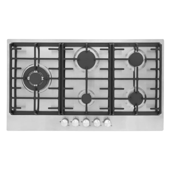 Montpellier MGH90CX 86cm Stainless Steel Gas Hob 1