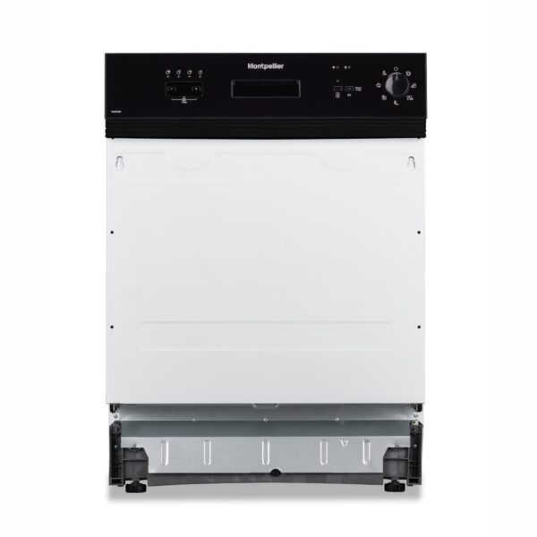 Montpellier MDI655K Full Size 60cm Semi Integrated Dishwasher in Black 1