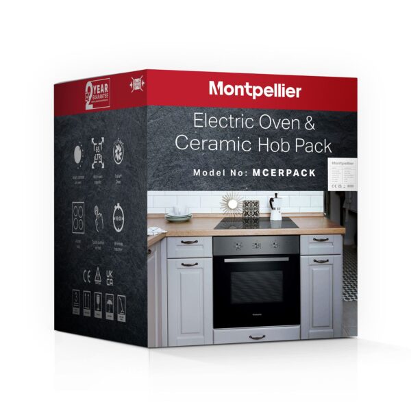 Montpellier MCERPACK Integrated Oven & Ceramic Hob Pack 1