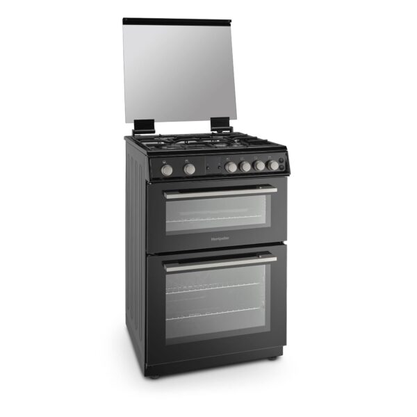 Montpellier MDOG60LK 60cm Double Gas Cooker in Black 3