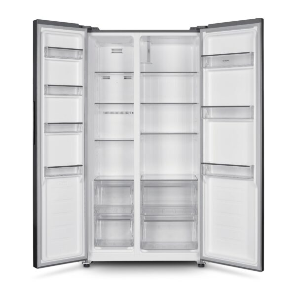 Montpellier MSBS442X American Style Side by Side Fridge Freezer in Inox 2