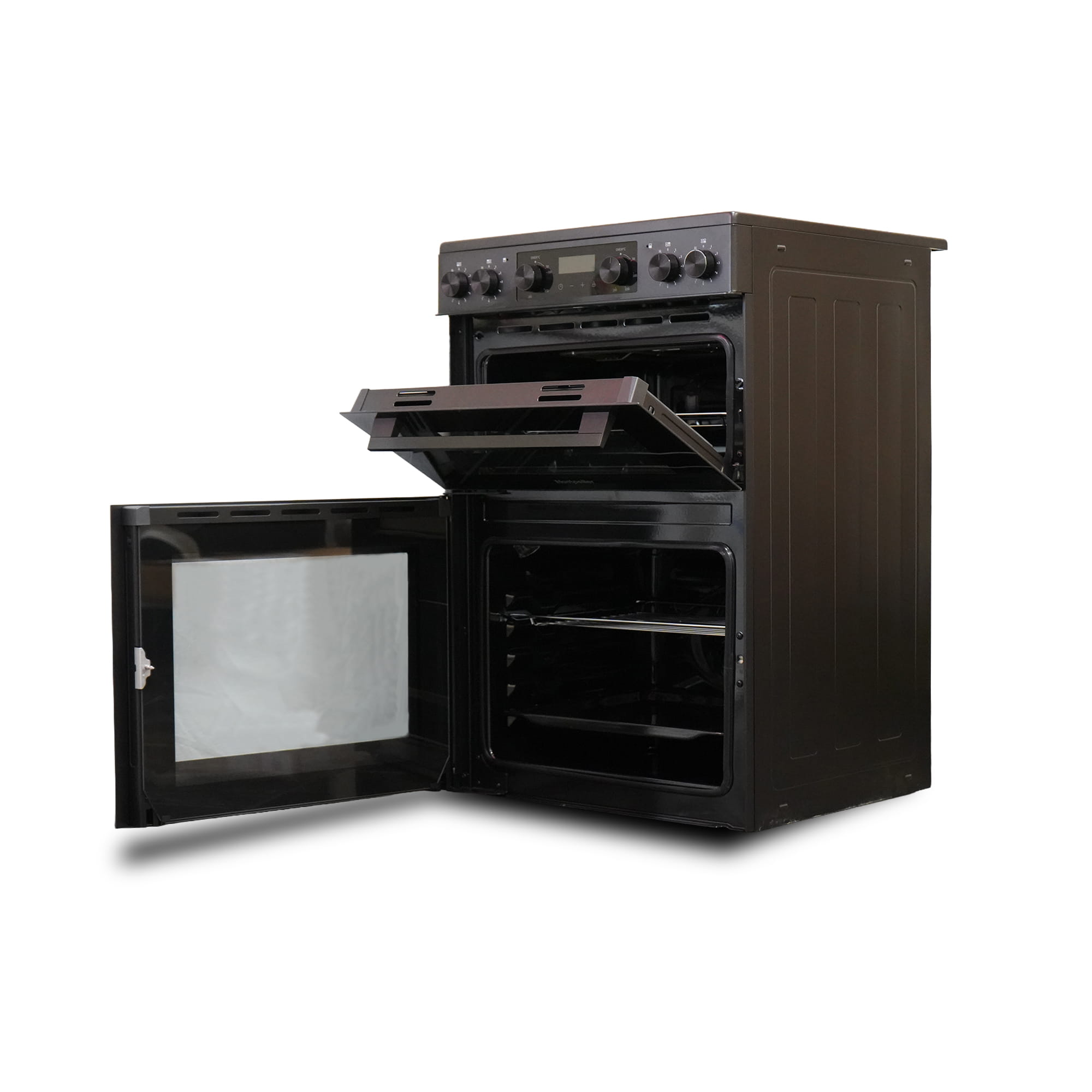 Montpellier MDAFCD60FK 60cm Ceramic Double Cooker in Black 2 Montpellier MDAFCD60FK 60cm Ceramic Double Cooker in Black - Image 2