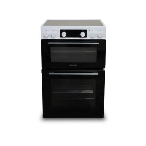 Montpellier MDAFCD60FW 60cm Ceramic Double Cooker in White