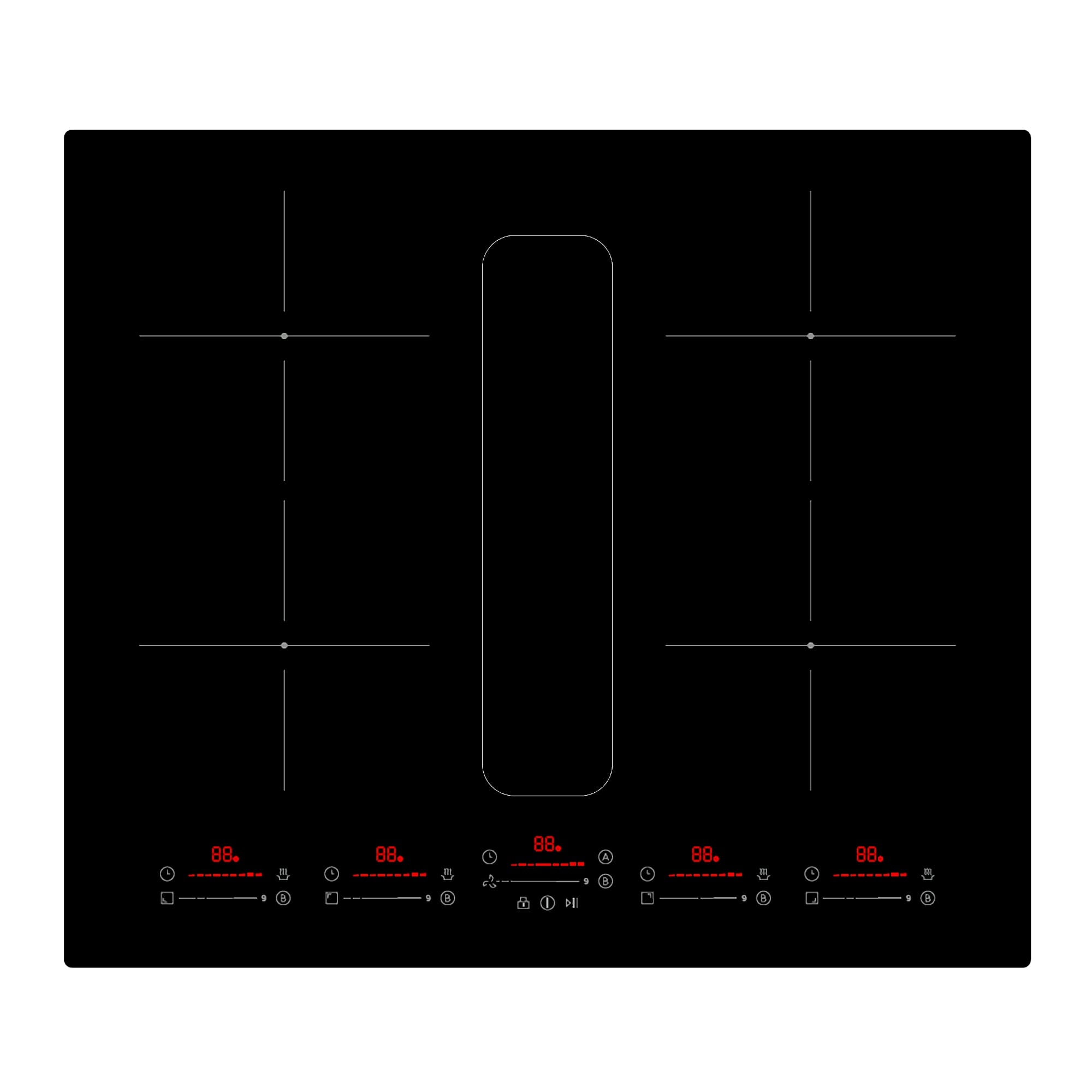 Montpellier MDAVIN60DF 60cm Vented Induction Hob 1 Montpellier MDAVIN60DF 60cm Vented Induction Hob