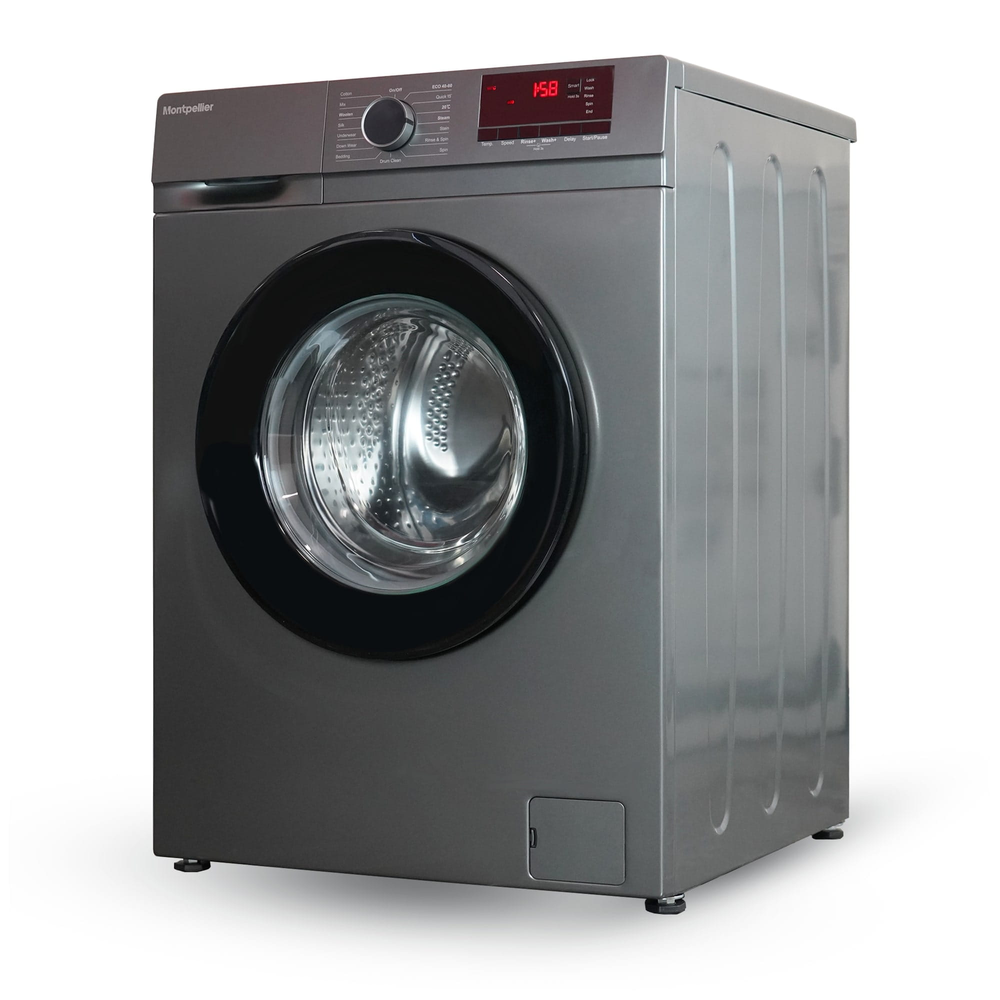 Montpellier MDAWM1014S 10kg 1400rpm Washing Machine in Silver 1 Montpellier MDAWM1014S 10kg 1400rpm Washing Machine in Silver