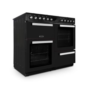 Montpellier MDFRC100K Dual Fuel Range Cooker in Black