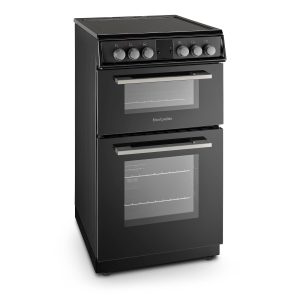 Montpellier MDOC50FK 50cm Double Ceramic Cooker in Black