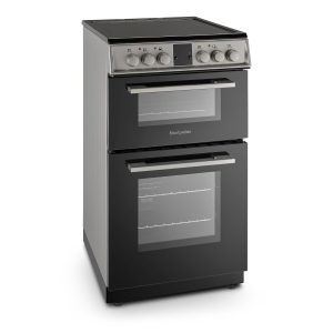 Montpellier MDOC50FS 50cm Double Ceramic Cooker in Silver