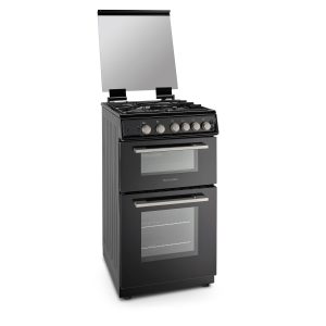 Montpellier MDOG50LK 50cm Double Gas Cooker in Black