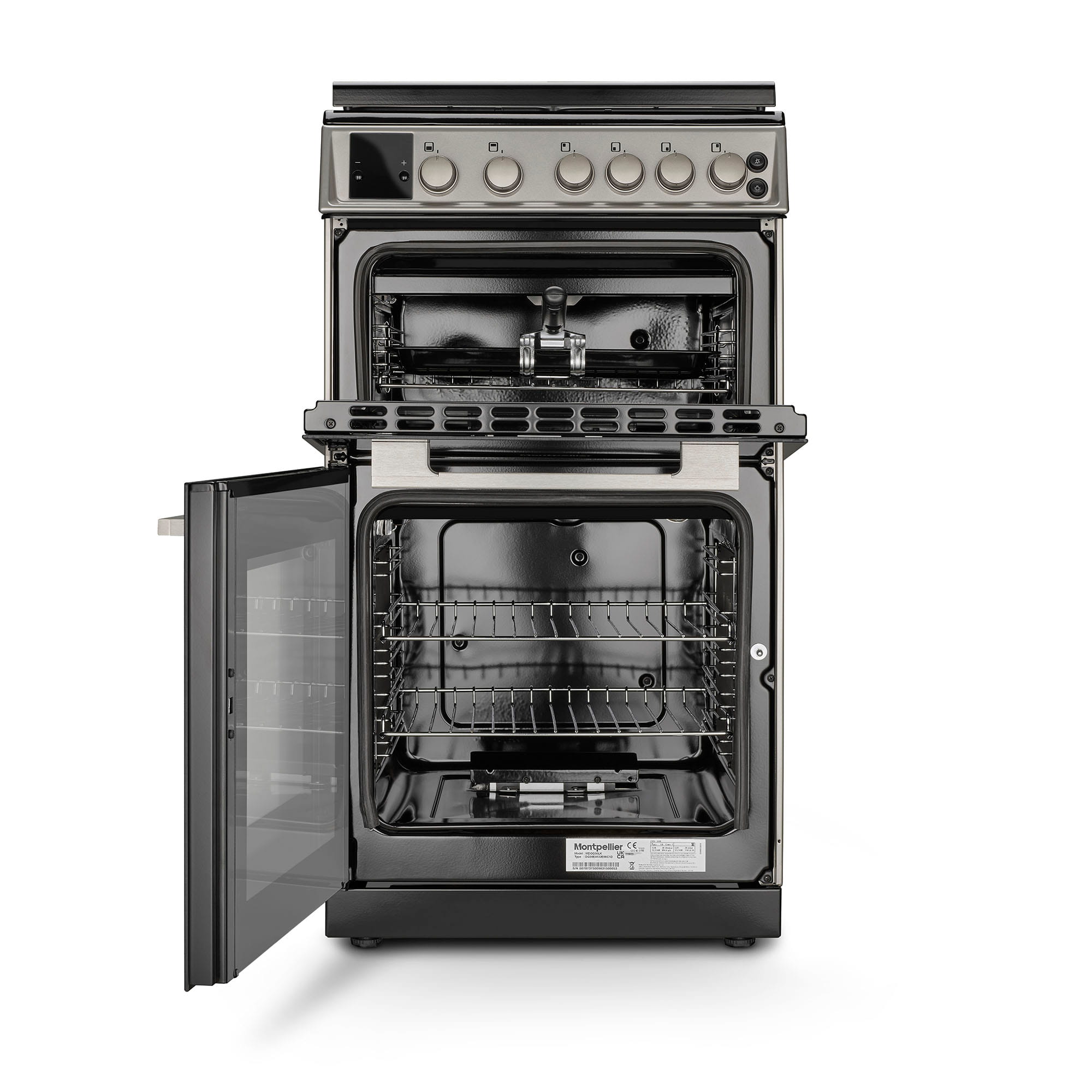 Montpellier MDOG50LS 50cm Double Gas Cooker in Silver 3 Montpellier MDOG50LS 50cm Double Gas Cooker in Silver - Image 3
