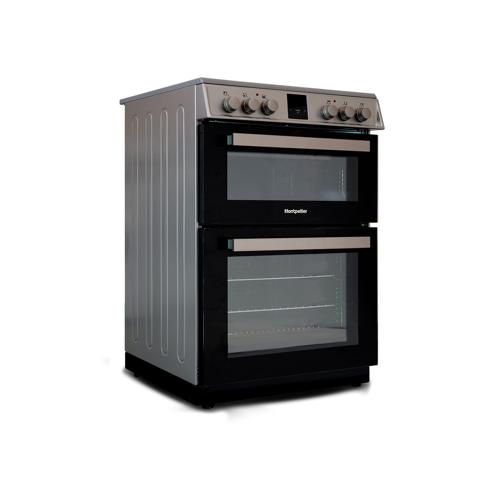 Montpellier MDOI60FS 60cm Induction Double Cooker in Silver 1 Montpellier MDOI60FS 60cm Induction Double Cooker in Silver