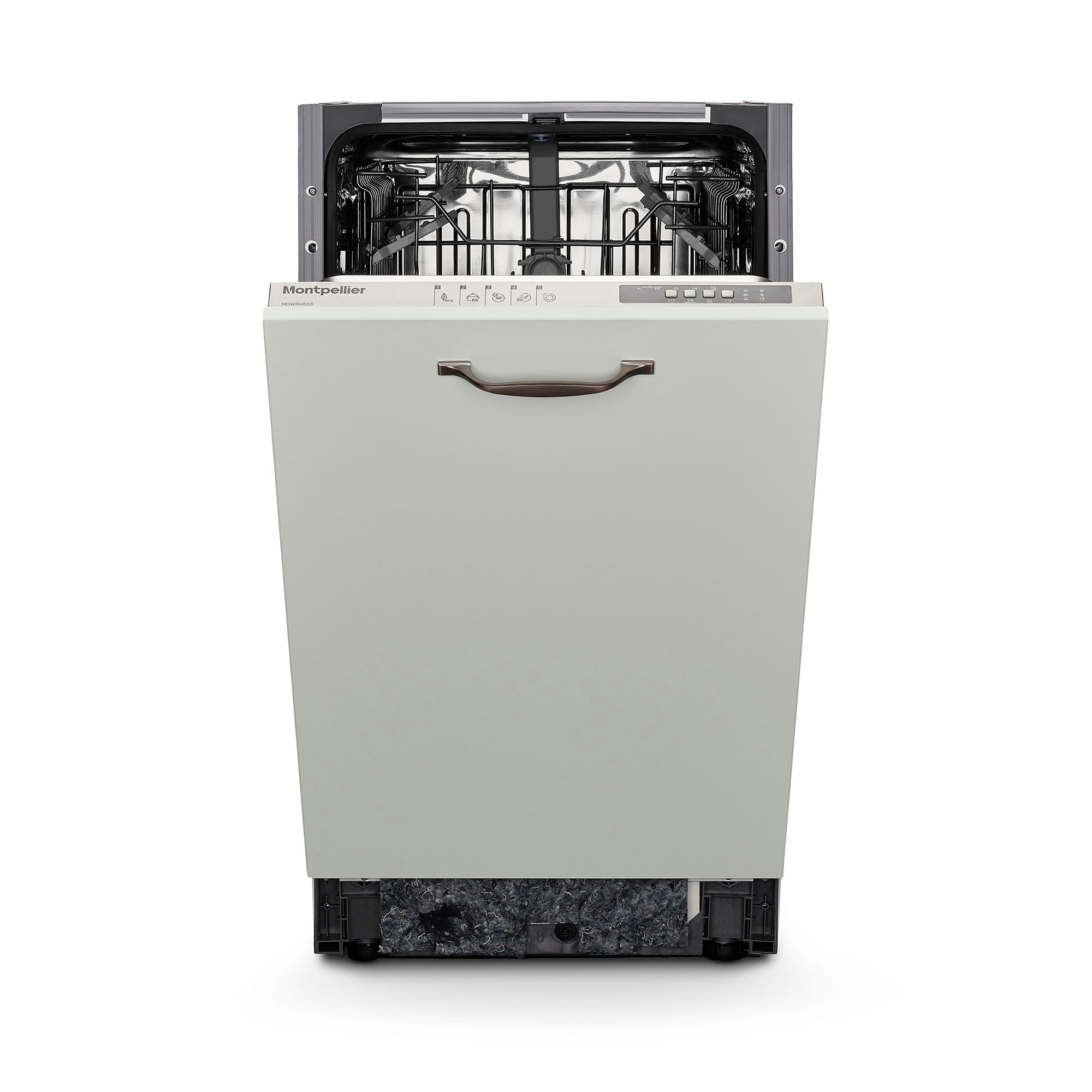 Montpellier MDWBID4553 Slimline 45cm Integrated Dishwasher 1 Montpellier MDWBID4553 Slimline 45cm Integrated Dishwasher