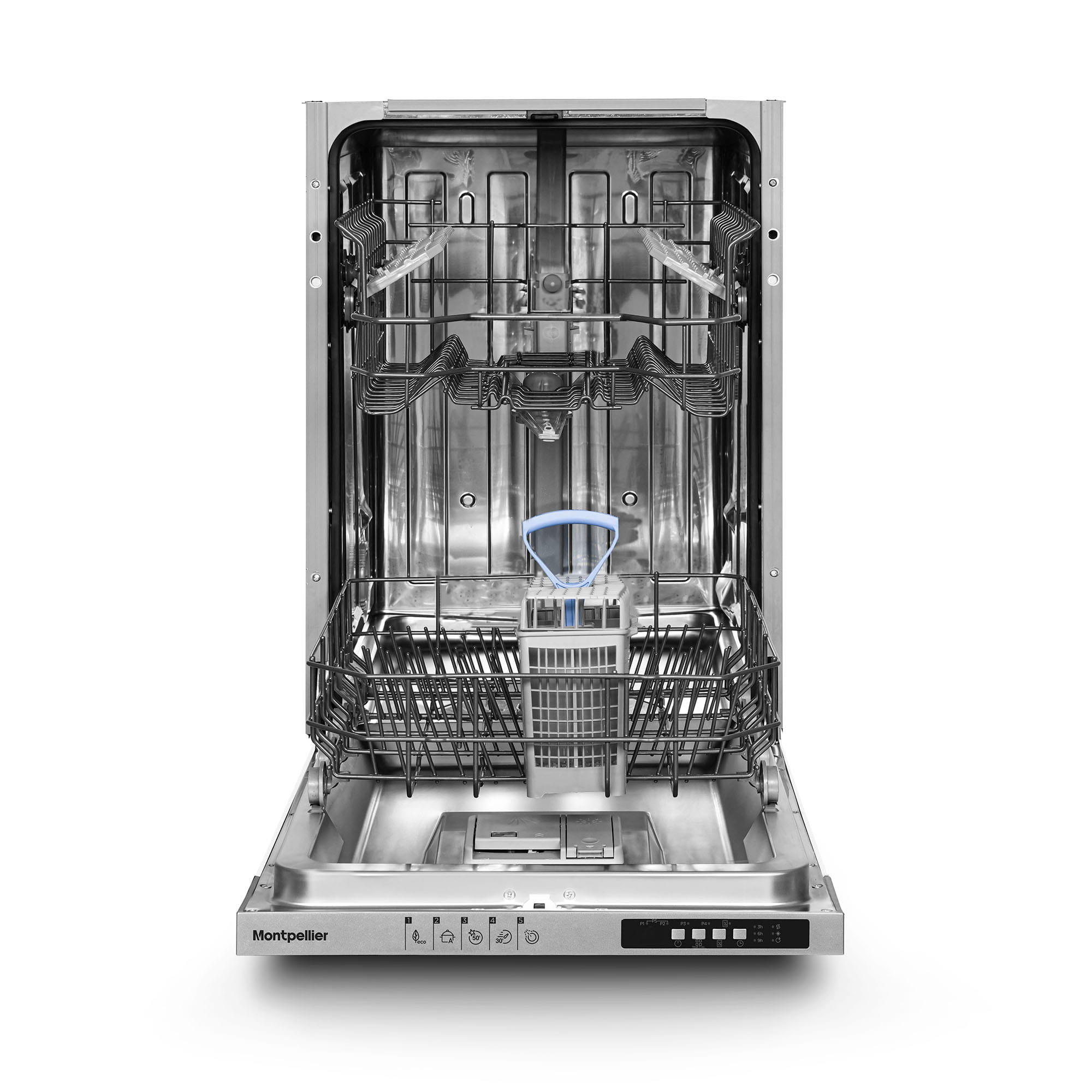 Montpellier MDWBID4553 Slimline 45cm Integrated Dishwasher 2 Montpellier MDWBID4553 Slimline 45cm Integrated Dishwasher - Image 2