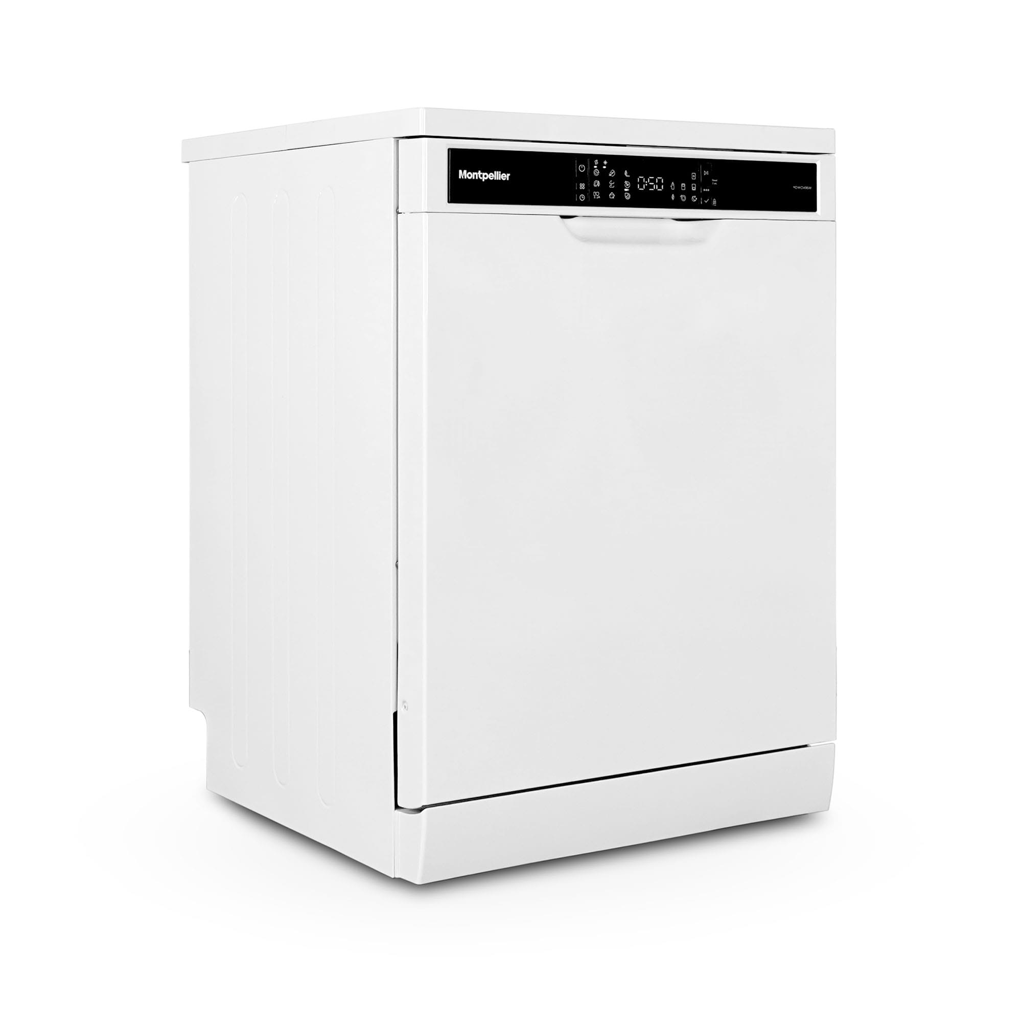 Montpellier MDWC1496W 60cm Freestanding Dishwasher in White 1 Montpellier MDWC1496W 60cm Freestanding Dishwasher in White