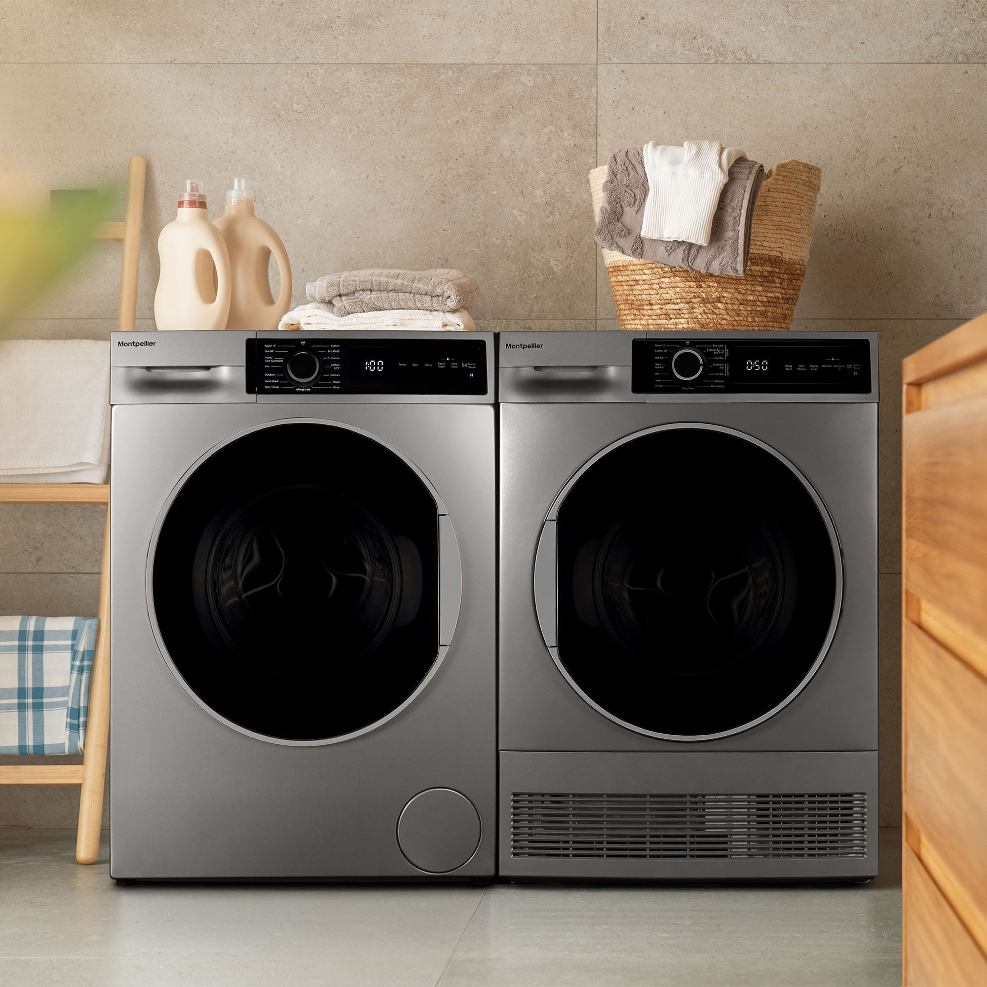 Montpellier MWM814BLS 8Kg Washing Machine in Silver 5 Montpellier MWM814BLS 8Kg Washing Machine in Silver - Image 5