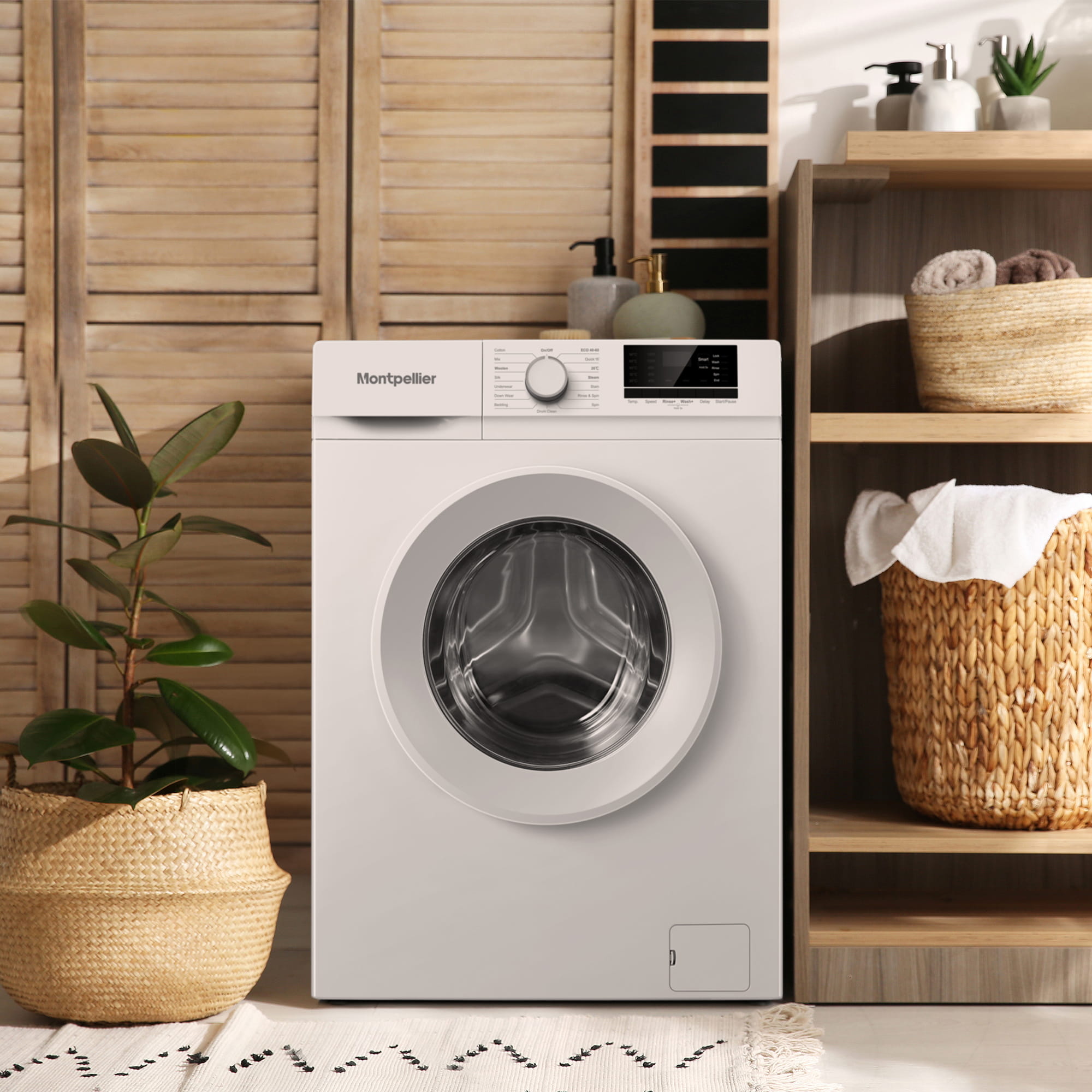 Montpellier MWM712W 7Kg 1200rpm Washing Machine in White 3 Montpellier MWM712W 7Kg 1200rpm Washing Machine in White - Image 3